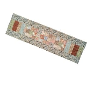 Reversible Quilted Table Runner. Neutral/Fall Colors